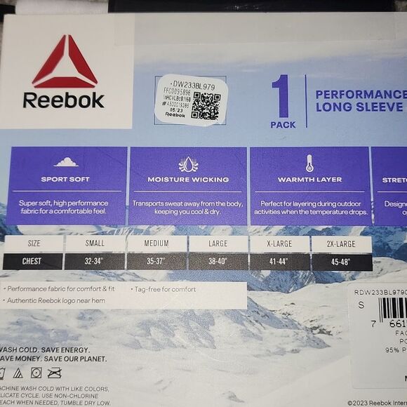 Reebok Women's Base Layer Pant, 1 Pack, Size M - Picture 2 of 6